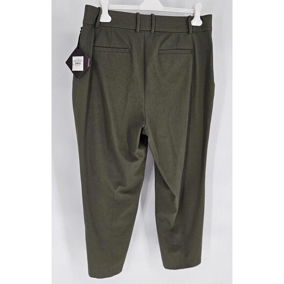 AVA & VIV Olive Straight Leg High Waist Pants Elastic Waist Womens Size 16W NEW - Picture 6 of 9
